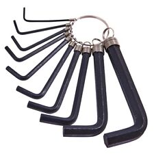 10x Allen Alan Hex Key Set Ring Hardened Steel Metric Wrench Spanner Tools