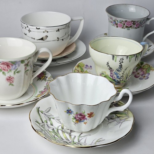 Mismatched porcelain tea cup - cup, &