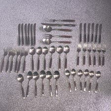 Brass And Rosewood Flatware