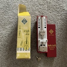 Wittner Taktell Super Mini Metronome Vintage 884 Ruby Red Made In West Germany
