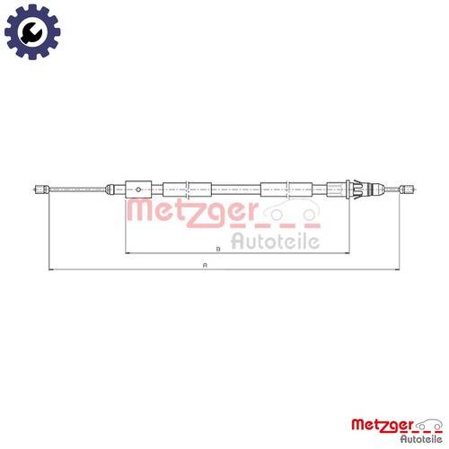 Cable pull parking brake - pull,