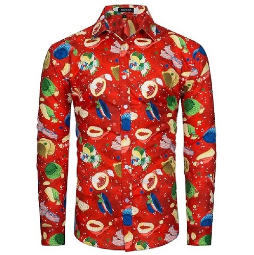 Mens christmas shirt long - mens,
