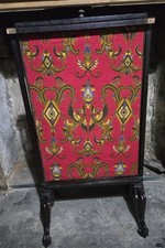 Victorian mahogany fire screen - victorian,