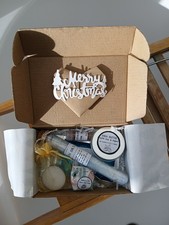 Handmade Christmas Bath Gift Box - Relaxation Set, Self Care, Pamper Night