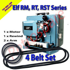 ELF RM, RT, RST SERIES 16MM Cine Film Projector Drive Belts - Full Set Of 4