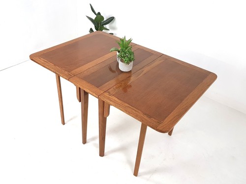 Vintage gateleg solid oak - gateleg,