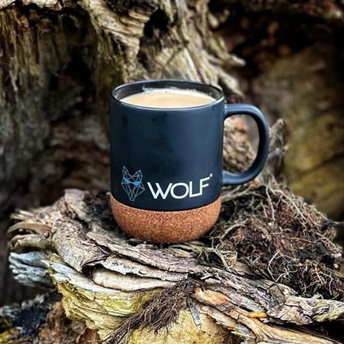 Wolf outdoors ceramic - mug, with