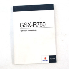 Genuine 2010 SUZUKI GSX-R750 L1 ENGLISH Owners Manual 9901115J5001A
