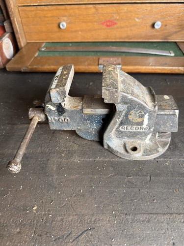 Vintage bench vice record - vice, no