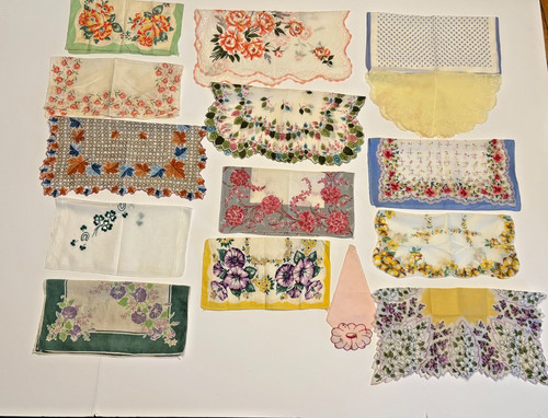 Vintage handkerchief lot - vintage,