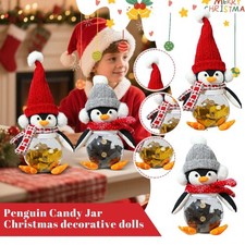 Christmas Penguin Cookie Jar