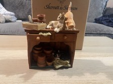 Vintage Limited Edition Sherratt And Simpson-Kittens On Potting Bench
