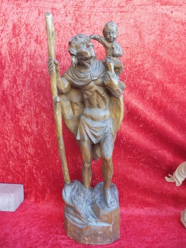 Wooden figure saint - wooden,