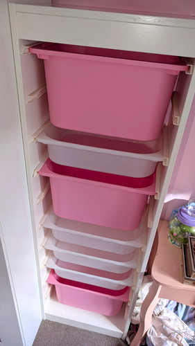 Ikea unit with boxes - ikea,