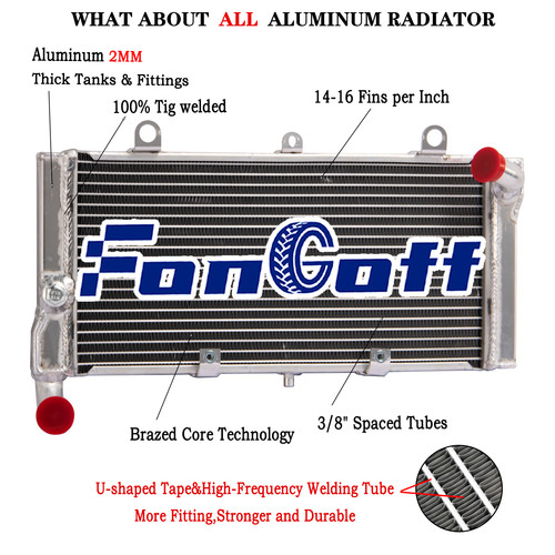 Aluminium radiator for honda - aluminium,