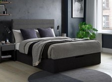Sutton Upholstered Ottoman Bed Frame Double (4’6)