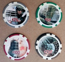 DALEK CASINO CHIPS SET OF 4