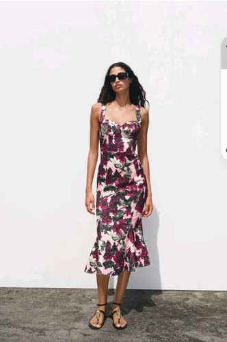 Zara 2025 floral godet - floral,