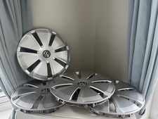 SET OF 4 GENUINE  VOLKSWAGEN TRANSPORTER T6.1 T5 16" STEEL WHEEL TRIMS CAP COVER