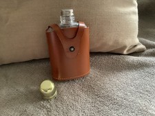 Vintage Real Leather Hip Flask - brand Cooper - made in England