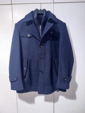 Vintage Navy Blue Peacoat Wool Shell Men's Size Medium