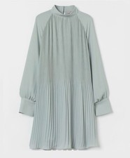 H&M Green Seafoam Plisse