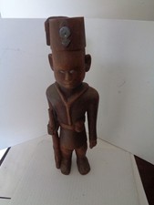 Vintage c.1950s Kamba Askari soldier wooden figure Kenya East Africa tribal art