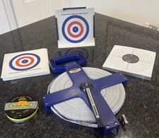 Air Rifle Target Stand, Targets, Measuring Tape And Pellets