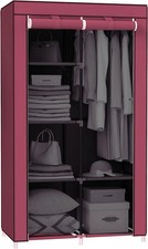 Large fabric canvas wardrobe - large,