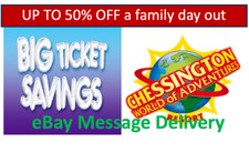 4 x DISCOUNTED ENTRY TICKETS  Chessington World of Adventures EXPIRES 30/06/26 ✅