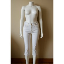 Jane Norman White Crop Jeans