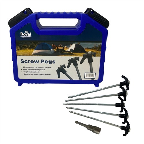 Tent screw thread - thread, pegs