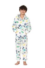 Kids Girls Boys Fleece A2Z Onesie One Piece Level Up Print Pyjamas Age 2-13 Yrs
