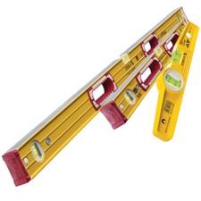Stabila STB1962PACK 196-2 Spirit Level 60cm & 120cm with 81SREM Rare Earth Level