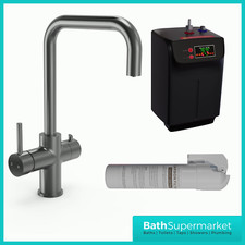 3 in 1 Instant Boiling Water Dispenser Hot Cold Gun Metal Grey Kitchen Tap 