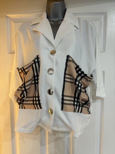 Creamy white blouse.designer