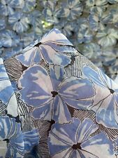 Vintage 1930s Tootal English Cotton Voile Screen Print Flower Fabric Length