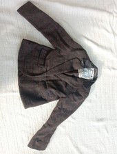 Girls Brown Tweed Style Coat