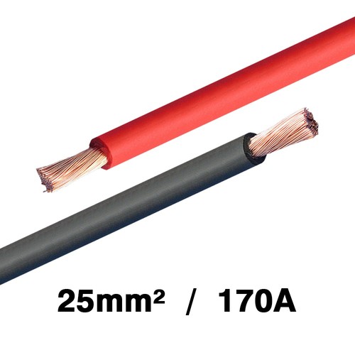 25mm battery cable 170amps - 25mm²,