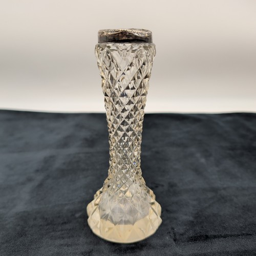 Antique bud stem vase hobnail - antique,