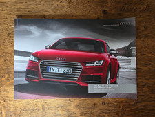 Audi TTS & TT Coupe & Roadster - UK Sales Brochure (2015  / 2016) Ed 3.0