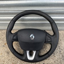 2010 RENAULT SCENIC 3 Multifunctional Black Steering Wheel #lp8