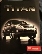 Kia Sportage  Titan UK Market Foldout Sales Brochure limited edition