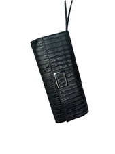 Jasper Conran Black Clutch Bag, Faux Croc Faux Leather stunning evening bag 