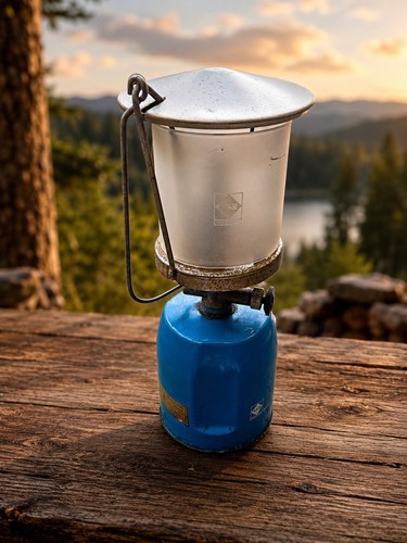 Vintage campingaz lantern lamp - vintage,