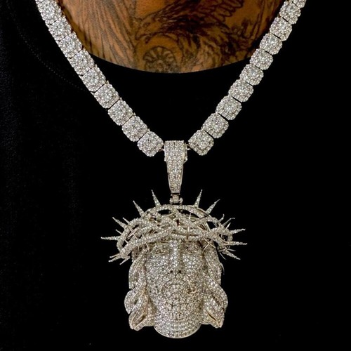 Iced out jesus piece - iced,