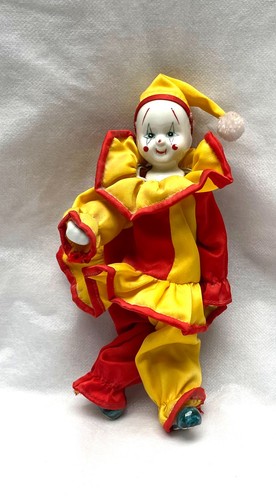 Porcelain clown with - clown,,