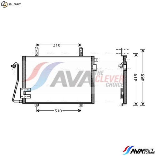 Condenser air conditioning - condenser,