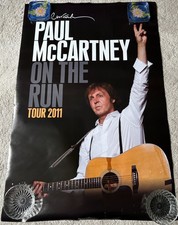 PAUL MCCARTNEY ON THE RUN 2011 ORIGINAL TOUR POSTER EXCELLENT