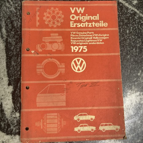 Type parts manual 1975 - type,